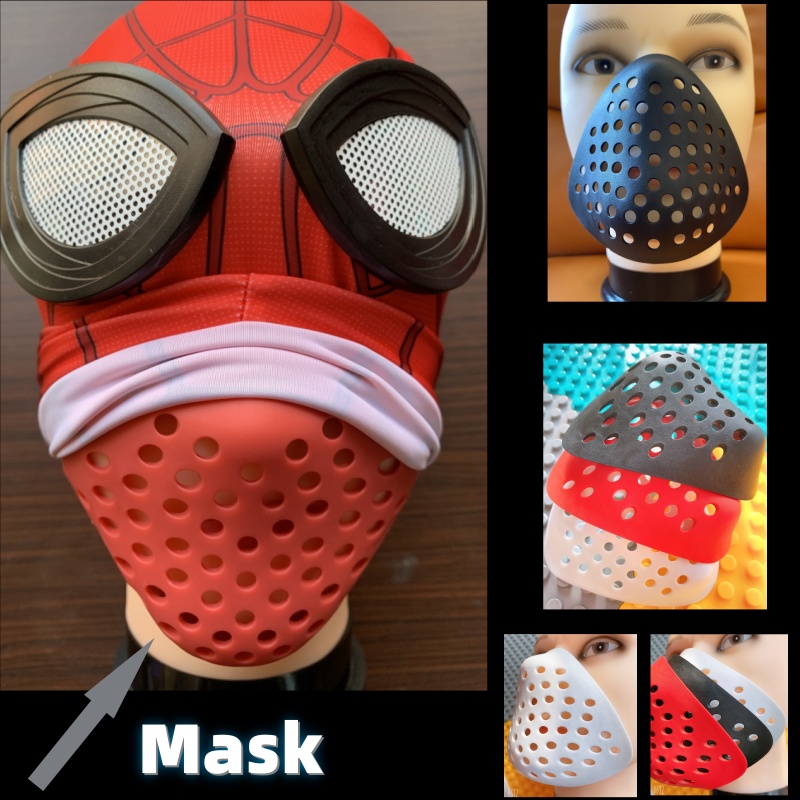 Silicone Mask Bracket - Halloween Half Gezicht Shell Neus en